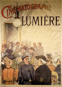 A „Cinematographe Lumiere” című plakát, 1896